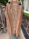 Premium crush shimmer tissue suit fabric - Peach