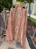 Premium crush shimmer tissue suit fabric - Pink