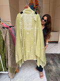 Mul cotton suit fabric - Green