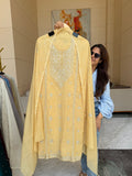 Mul Cotton suit fabric - Yellow